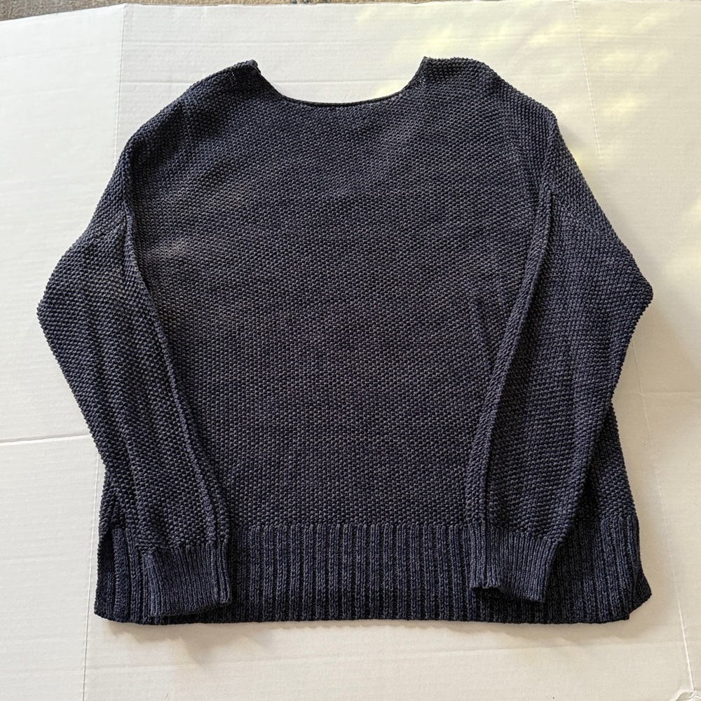 Lucky Brand Dark Blue V-Neck Sweater - Picture 6 of 7